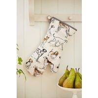 Ulster Weavers 'Country Dogs' Dogs Print 100% Cotton Gauntlet Oven Glove in Brown