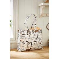 Ulster Weavers 'Country Dogs' Dogs Print PVC Shoulder Bag in Cream