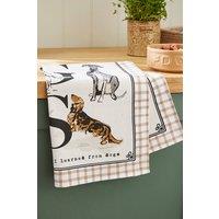 Ulster Weavers 'Country Dogs' Dogs Print 100% Cotton Tea Towel in Brown