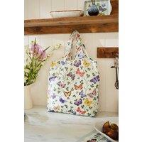 Ulster Weavers 'Butterfly Grove' Butterfly Print Polyester Packable Bag in Cream