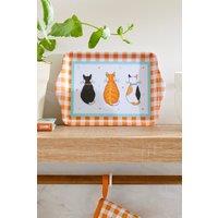 Ulster Weavers 'Cats In Waiting' Cats Print Scatter Tray in Orange
