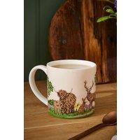 Ulster Weavers 'Thistlewood' Highland Inspired Print Porcelain Mug in Green
