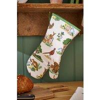 Ulster Weavers 'Thistlewood' Highland Inspired Print 100% Cotton Gauntlet Oven Glove in Cream