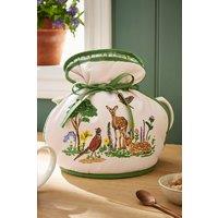 Ulster Weavers 'Thistlewood' Highland Inspired Print 100% Cotton Muff Tea Cosy in Cream