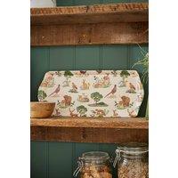 Ulster Weavers 'Thistlewood' Highland Inspired Print Small Tray in Cream