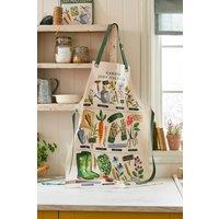 Ulster Weavers 'Time to Grow' Vegetable Print PVC/Oil cloth Apron in Green