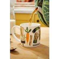 Ulster Weavers 'Time to Grow' Vegetable Print Porcelain Mug in Cream