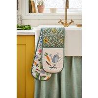 Ulster Weavers 'Time to Grow' Vegetable Print 100% Cotton Double Oven Glove in Green
