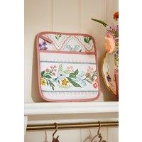 Ulster Weavers 'Petals & Prose' Floral Print 100% Cotton Pot Mitt in Pink