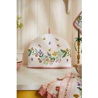 Ulster Weavers 'Petals & Prose' Floral Print 100% Cotton Tea Cosy in Natural