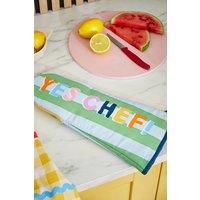Ulster Weavers 'Yes Chef' Foodie Inspired Print 100% Cotton Gauntlet Oven Glove