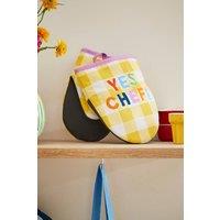 Ulster Weavers 'Yes Chef' Foodie Inspired Print 100% Cotton Pair of Microwave Mitts