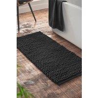 Bianca 'Aspen Bobble' Bath Runner in Black