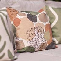 icon Indoor & Outdoor Aztec Print Waterproof Cushion, Ochre Yellow | Size: 43 cm x 43 cm