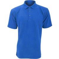 Ultimate Clothing Collection Men's UCC 50 50 Plain Pique Short Sleeve Polo Shirt in Royal | Size: Small