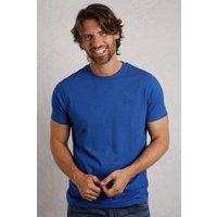 Weird Fish Men's Hooked Branded T-Shirt in Cobalt | Size: Large