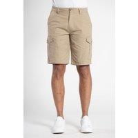 Tokyo Laundry Men's Cotton Cargo Shorts in Stone | Size: Large