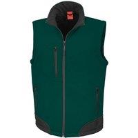 Result Men's Softshell Bodywarmer Breathable Weatherproof Jacket in Bottle Green | Size: Medium