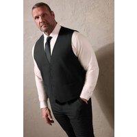 BadRhino Men's Single-breasted Suit Waistcoat in Black | Size: 42R