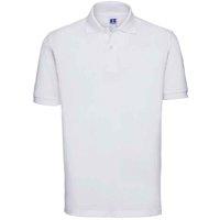 Russell Men's Classic Cotton Pique Polo Shirt in White | Size: 2XL
