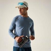 Dare 2b Men's Agile Long Sleeved Walking T-Shirt in Light Blue | Size: Small