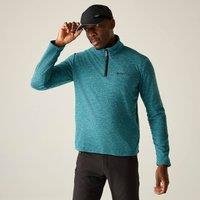 Regatta Men's Thompson Marl Lightweight Half Zip Fleece in Mint | Size: Medium