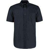 Kustom Kit Men's Workwear Oxford Classic Short-Sleeved Shirt in Navy | Size: 16.5 in