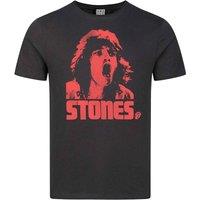 Amplified Men's Mick Photo Stones The Rolling Stones T-Shirt in Charcoal | Size: 2XL