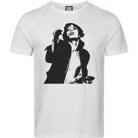 Amplified Men's Mick The Rolling Stones T-Shirt in White | Size: Small