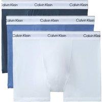 Calvin Klein Men's Relaxed Fit Trunk 3Pk Multi White/Blue/Grey | Size: Large