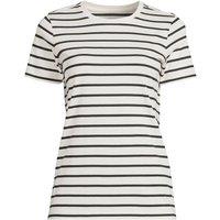 Lands' End Women's Supima Short Sleeve Crew Neck T-shirt in Light Beige | Size: 14-16
