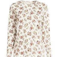 Lands' End Women's Supima Long Sleeve Crew Neck T-shirt in Off-White | Size: 10-12