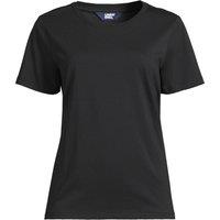 Lands' End Women's Petite Supima Crew Neck T-Shirt in Black | Size: 8