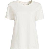 Lands' End Women's Petite Supima Crew Neck T-Shirt in Ivory | Size: 8
