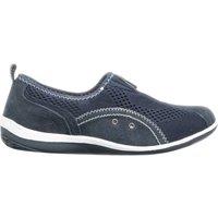 Boulevard Women's Zip Elastic Gusset Leisure Shoes in Navy | Size: 8