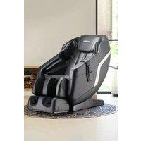 Living and Home Full Body Zero Gravity Faux Leather Electric Full Body Massage Chair in Black