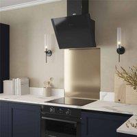 Forgeworks Brushed Gold Self Adhesive Kitchen Splashbacks 600mmx750mmx0.9mm
