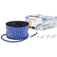Netagon Static LED Rope Light Kit With Wiring Accessories Kit 90m Blue