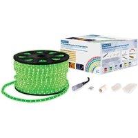 Netagon Static LED Rope Light Kit With Wiring Accessories Kit 90m Green