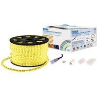 Netagon Static LED Rope Light Kit With Wiring Accessories Kit 90m Yellow