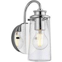Netlighting Kichler Braelyn 1 Light Wall Light Chrome IP44 in Grey