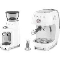 Smeg Coffee Grinder in White & Espresso & Cold Brew