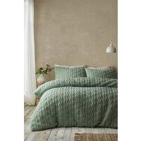 Pineapple Elephant Pinsonic Christmas Tree Duvet Cover Set in Green | Size: King