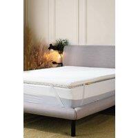 Brightr Sleep Aurora 2 in 1 Medium/Firm Mattress Topper in White | Size: Emperor