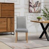 Artemis Home Maiolo Velvet Dining Chairs - Set of 2 in Silver