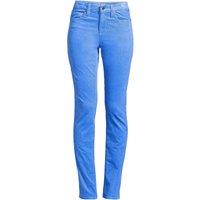 Lands' End Women's Straight Leg Stretch Cord Jeans, Mid Rise in Light Blue | Size: 14-16L