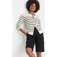 Lands' End Women's Chino Bermuda Shorts in Black | Size: 16