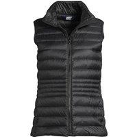 Lands' End Women's Wanderweight Down Ultralight Packable Gilet in Black | Size: 14-16