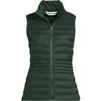 Lands' End Women's Wanderweight Down Ultralight Packable Gilet in Bottle Green | Size: 10-12