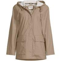 Lands' End Women's Waterproof A-line Squall Rain Jacket in Tan | Size: 20